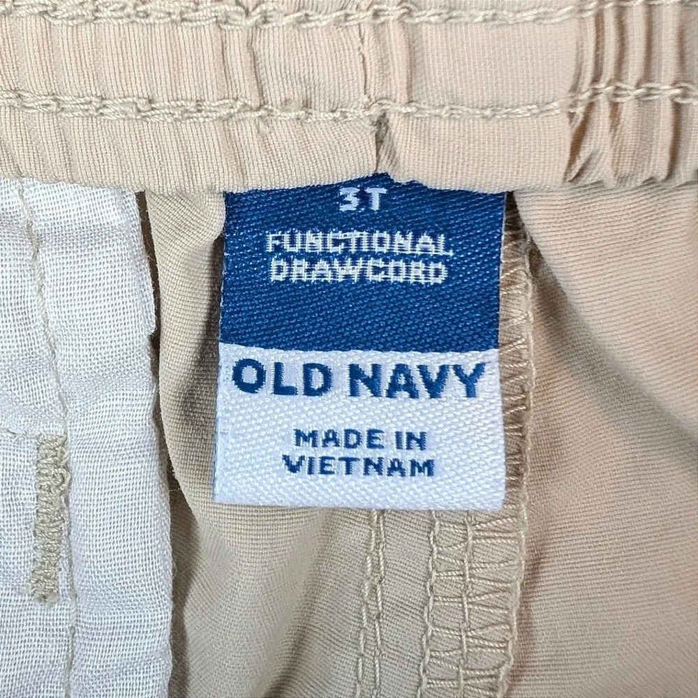 Old Navy Boys Hike Short Tan Cargo Nylon Elastic Waist Size‎ 3T